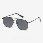 Beilvora Polarized Sunglasses Stainless Steel Square Frame UV400 Eyewear
