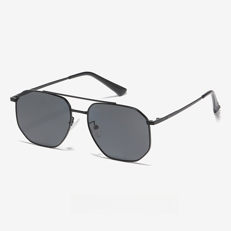 Beilvora Polarized Sunglasses Stainless Steel Square Frame UV400 Eyewear