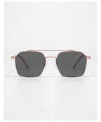 Beilvora Polarized Sunglasses Metal Square Frame UV400 Eyewear
