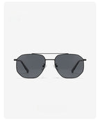 Beilvora Polarized Sunglasses Stainless Steel Square Frame UV400 Eyewear