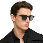 Beilvora Polarized Square Sunglasses TR Frame UV400 Eyewear