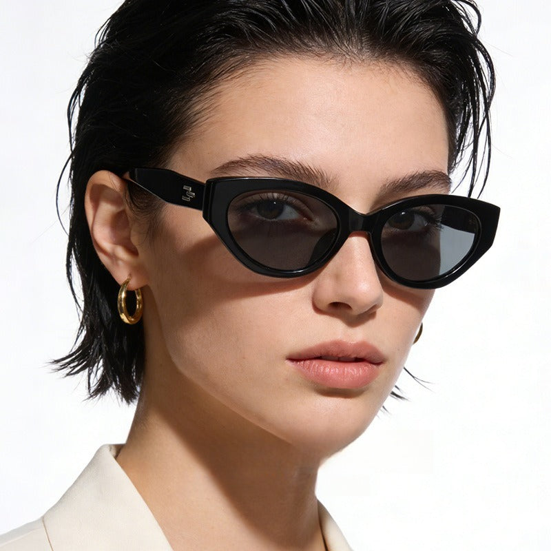 Beilvora Cat Eye Polarized Sunglasses Retro Slim Frame UV400 Eyewear