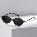 Beilvora Polarized Oval Sunglasses TR90 Metal Frame UV400 Eyewear