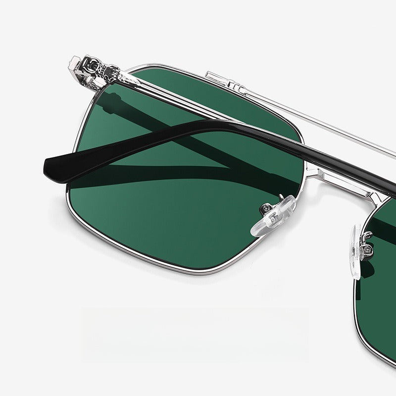 Beilvora Polarized Sunglasses Metal Square Frame UV400 Eyewear