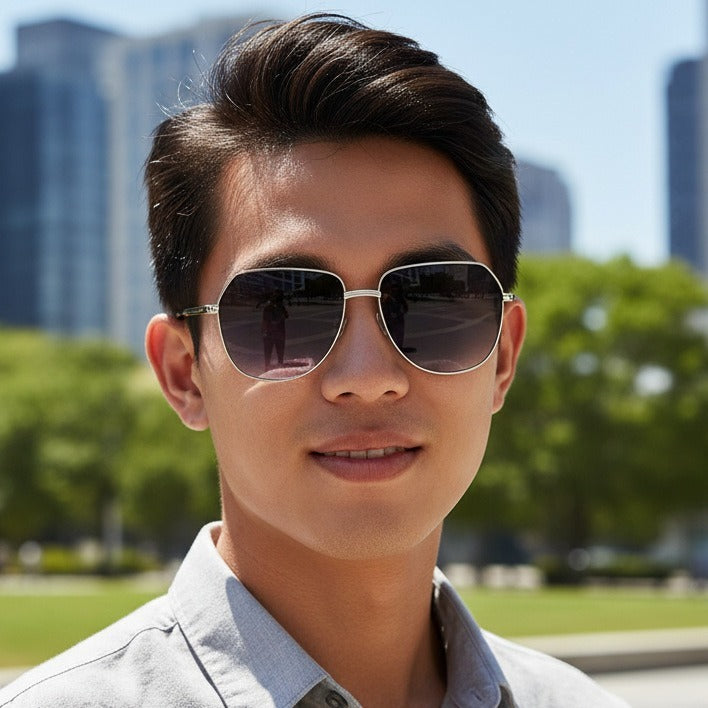 Beilvora Aviator Sunglasses Metal Frame UV400 Fashion Eyewear
