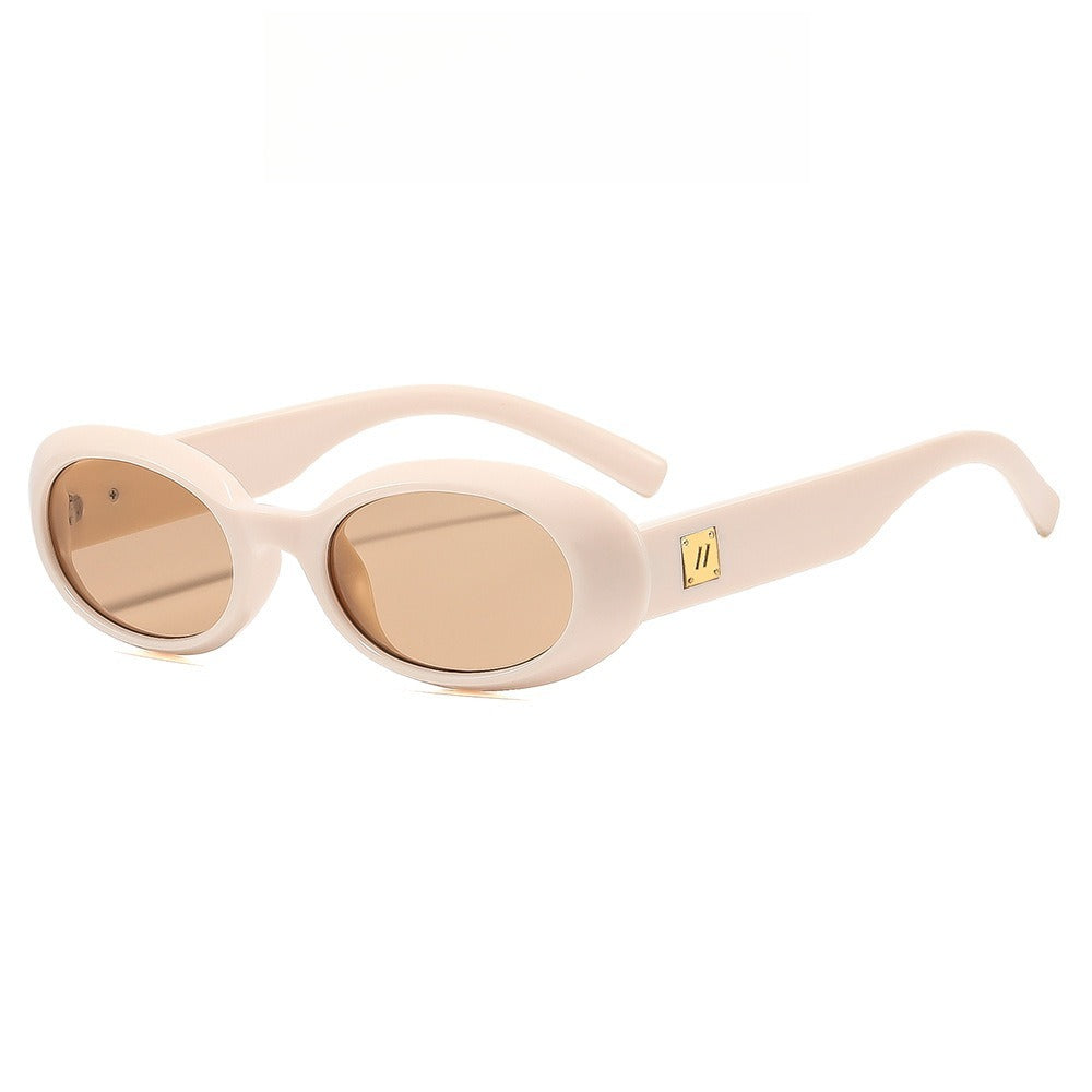 Beilvora Oval Sunglasses PC Frame UV400 Fashion Eyewear