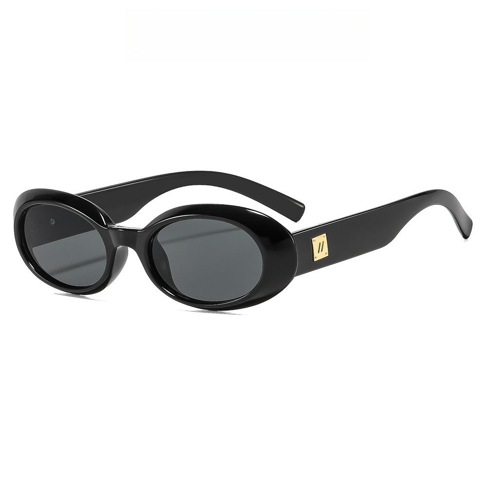 Beilvora Oval Sunglasses PC Frame UV400 Fashion Eyewear