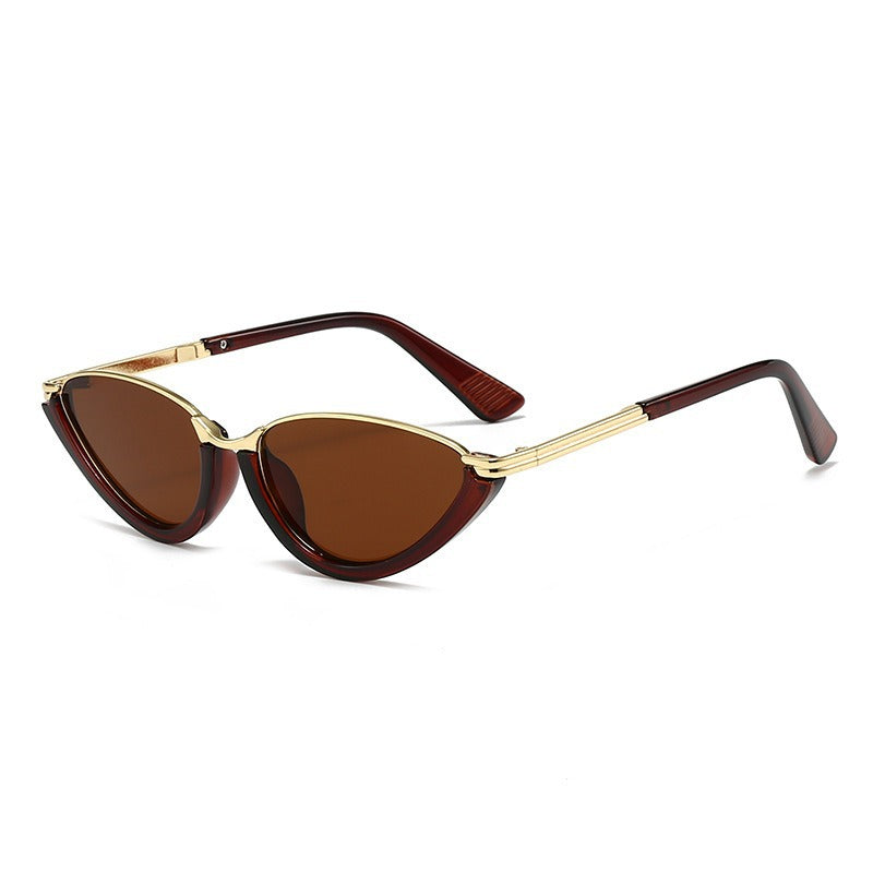 Beilvora Cat Eye Sunglasses Metal Frame UV400 Fashion Eyewear